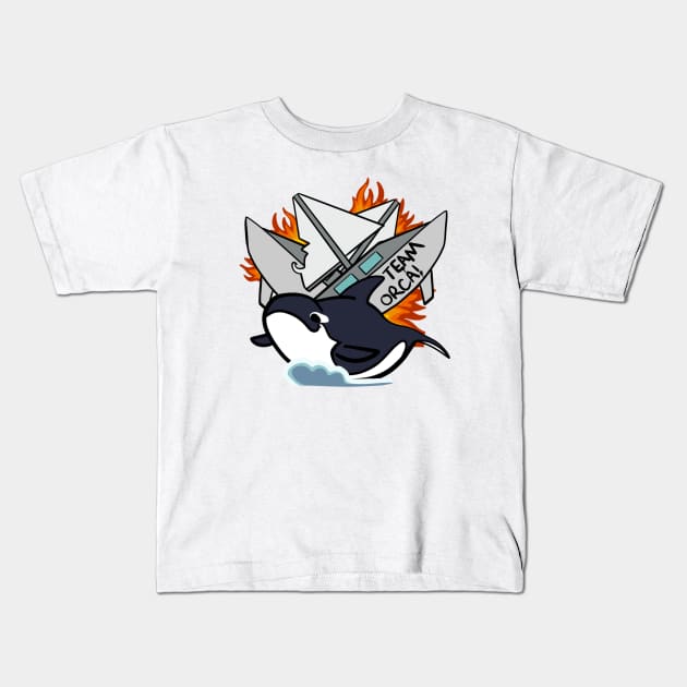 Team Orca Kids T-Shirt by Tomorrow Makers 